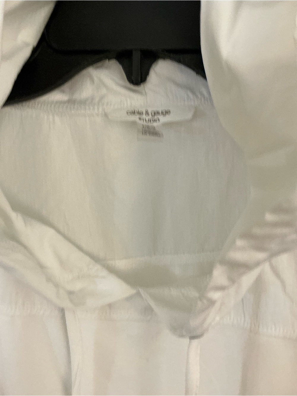 🔥 Cable & Gauge STUDIO Cream Off-White Slouchy Pullover Hoodie - Women's Size L - Picture 2 of 5